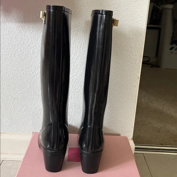 Kate Spade black rain boots - Picture 9 of 14